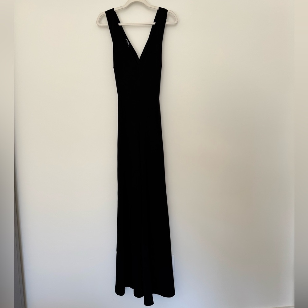 Express black wide leg jumpsuit size L - Picture 2 of 5